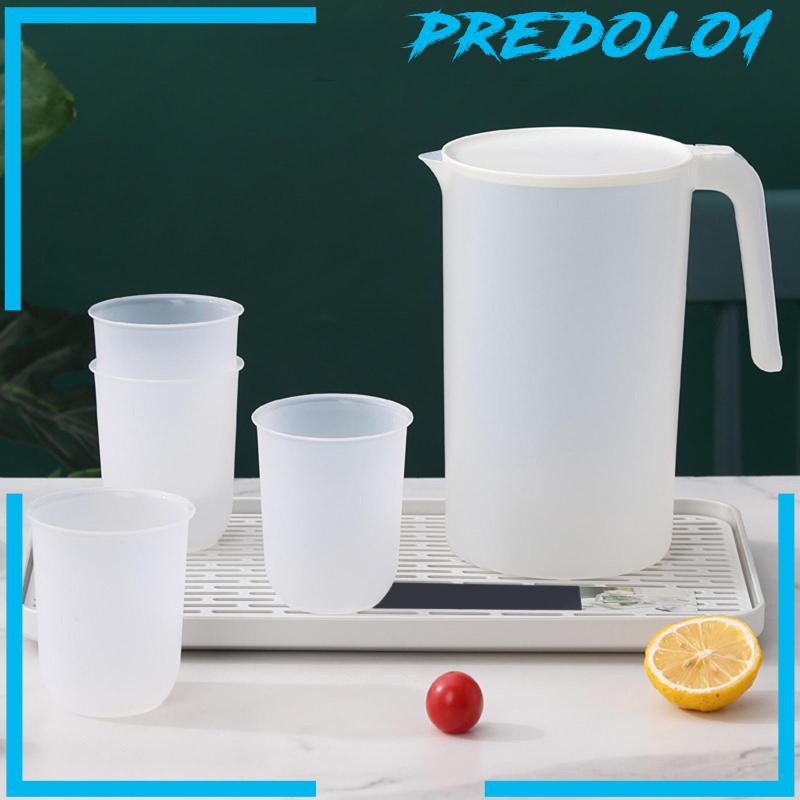 [Predolo1] Water Jug Pitcher 2.5L Dan Karafe Air 4gelas Untuk Camping Piknik Pesta