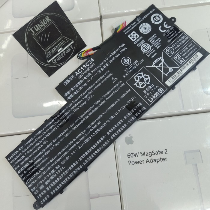 Baterai Ori Laptop Acer Aspire V5122 (AC13C34)