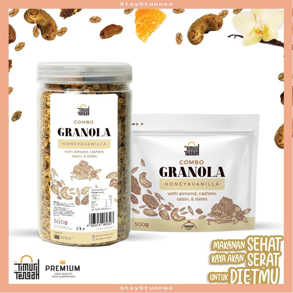 

PROMO TERMURAH VIRAL KEKINIAN !! Timur Tengah Granola Vanilla Honey 500gr Sereal Makanan Sehat