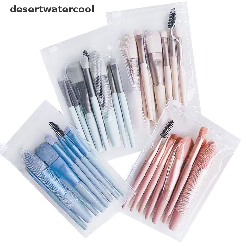 Deid 8Pcs Kuas Makeup Mini Portable Lembut Eyeshadow Blending Beauty Brush Tool Martijn
