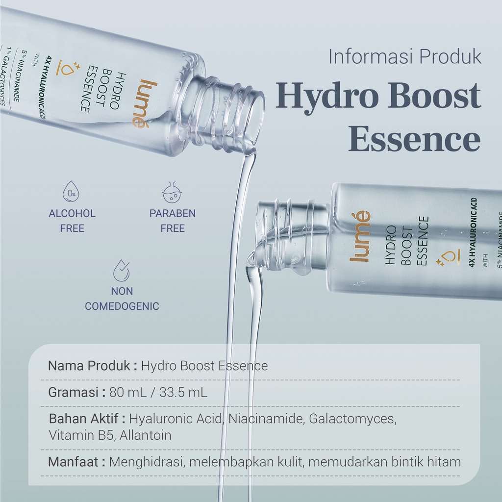 LUME Skincare Hydro Boost Essence Mencerahkan