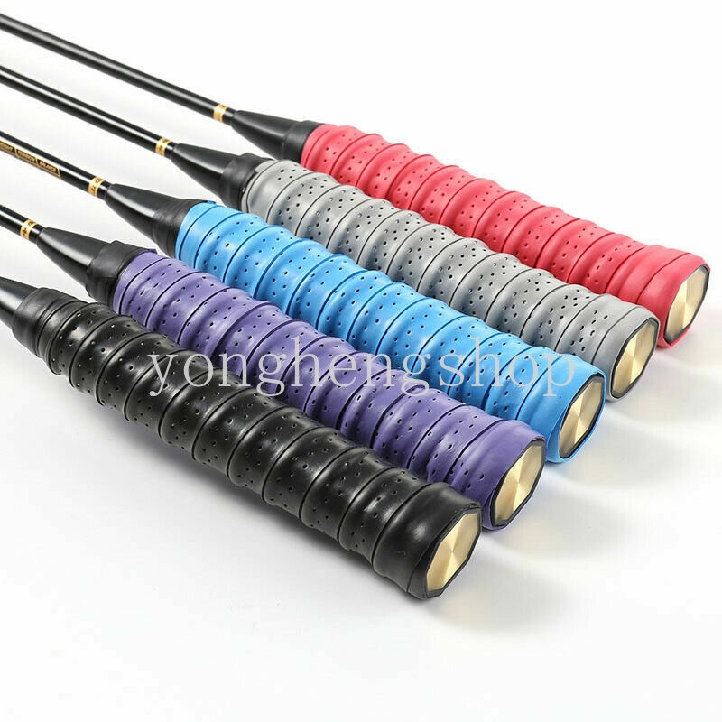 1pcs Anti-slip Raket Grip Raket Badminton Overgrips Tape Pancing Grips Sweat Band Raket Tenis Tali Serap Keringat Genggaman Tangan