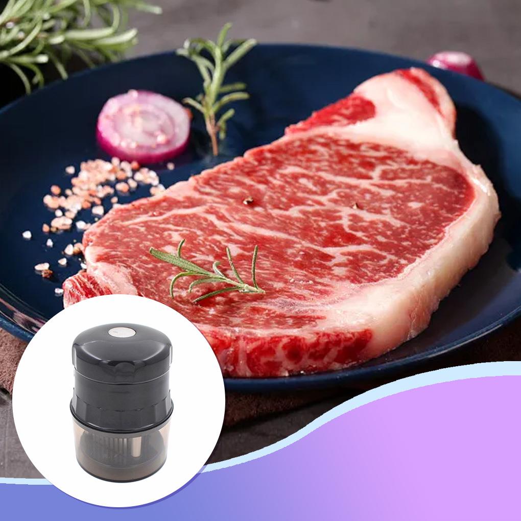 Pelunak Daging Stainless Steel Anti Karat Reusable Washable PP Handle 56jarum Rumah Steak Pelunak Masak Aksesoris