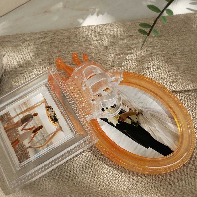 Sa Ornamen Bingkai Foto Cetakan Resin Untuk Kerajinan Tangan Epoxy Resin DIY Dekorasi Meja