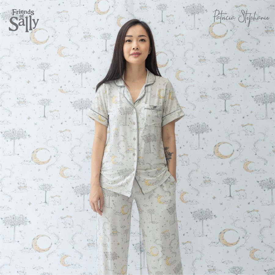 Friends of Sally x Patricia Stephanie - Bamboo Women Button PJ Set