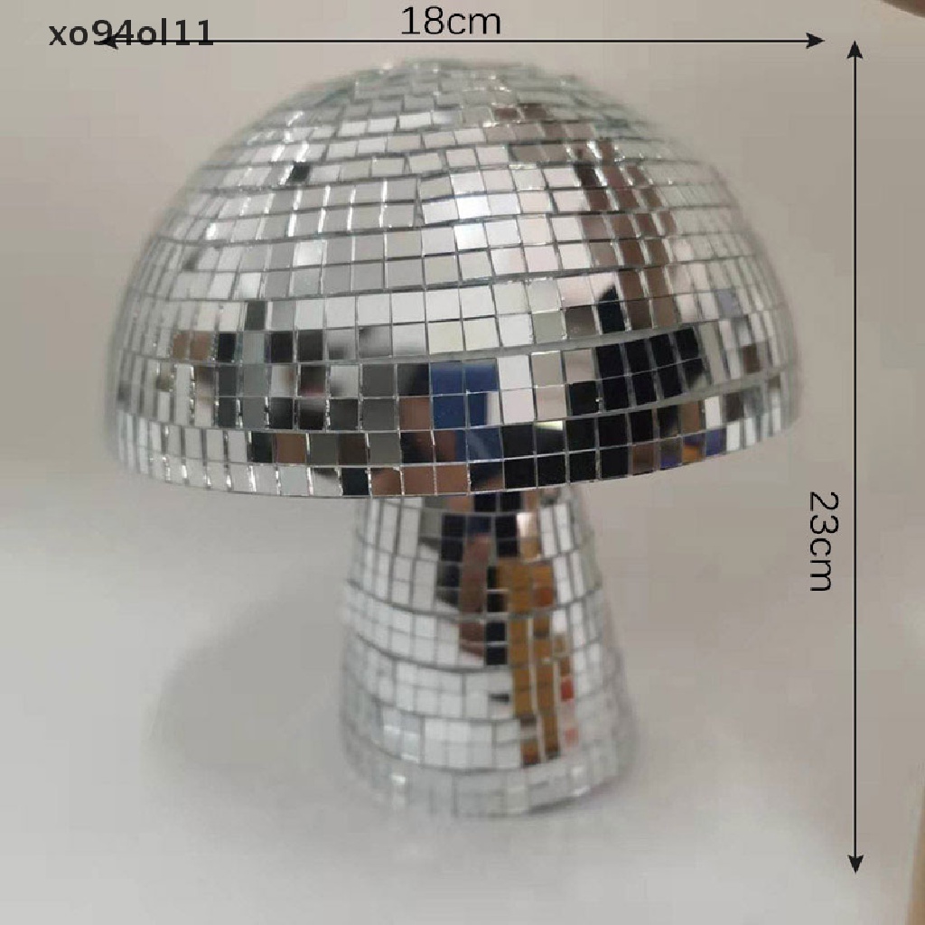 Xo Mushroom Disco Ball Mirror Bola Reflektif Untuk Dekorasi Meja Kamar Pesta Pernikahan OL