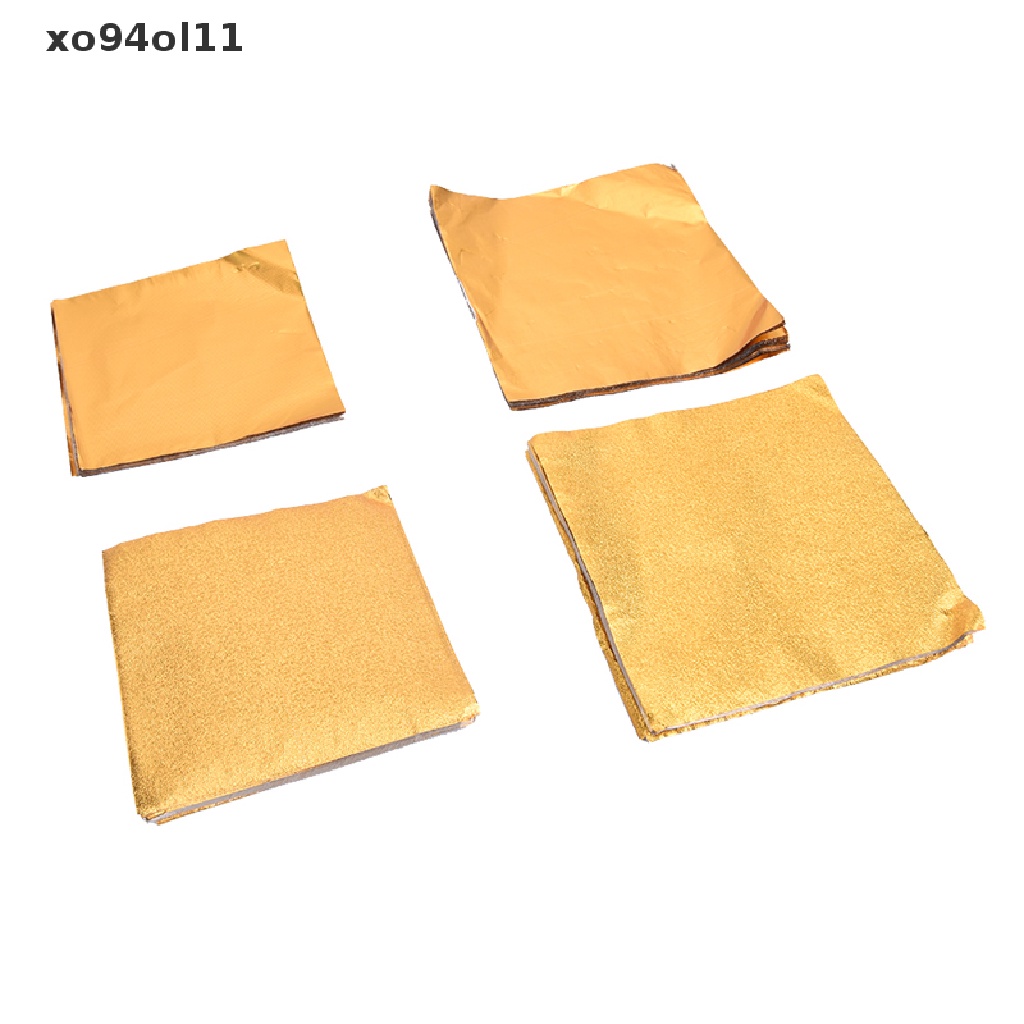 Xo 100Pcs/Pack Golden Aluminium Foil Permen Coklat Cookie Wrapping Tin Paper Party OL