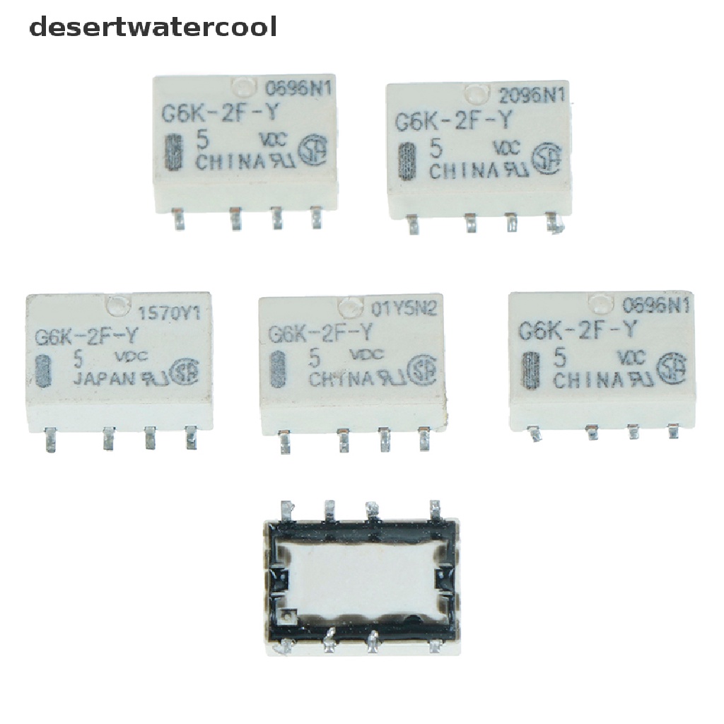 Deid 5pcs dc 5v smd g6k-2f-y relay Sinyal 8pin Untuk omron relay Martijn