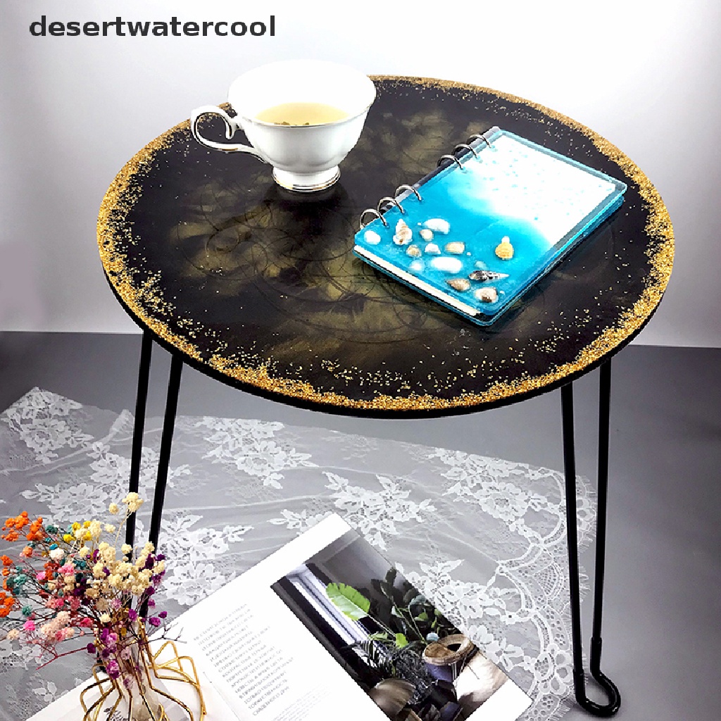 Deid Ornamen Bulat Besar River Table Making Silicone Mold DIY Cetakan Resin Epoxy Martijn