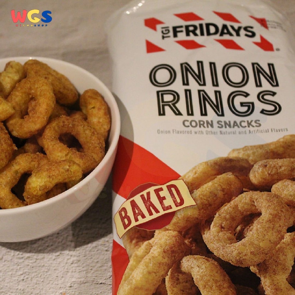 TGI Fridays Onion Rings Corn Snacks With Natural Flavor 2.74oz 78g