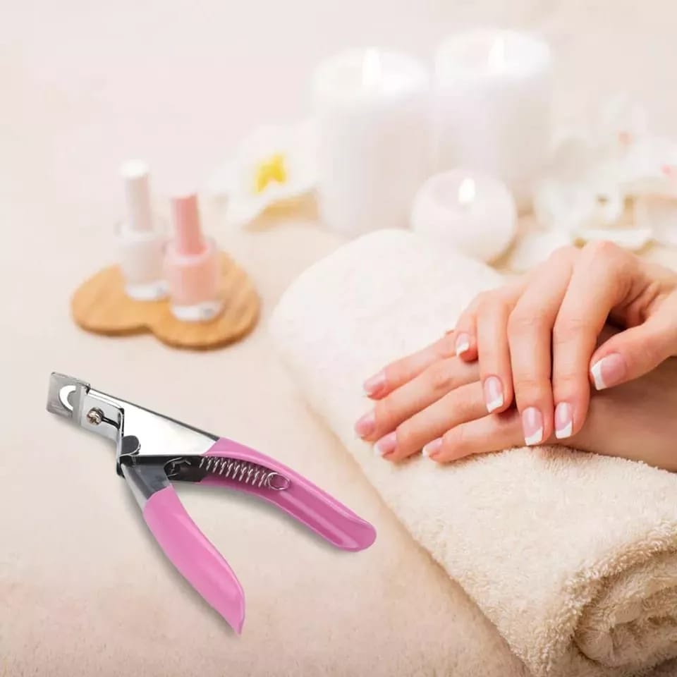Edge Clipper Cutter Gunting Kuku Palsu Soligen Stainless Steel Bentuk U/Nail Art Tools Clipper S847 Bagus