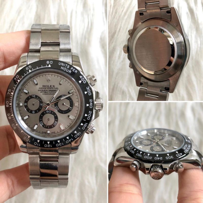 JAM TANGAN COWOK ROLEX DAYTONA AUTOMATIC PREMIUM GRADE AAA