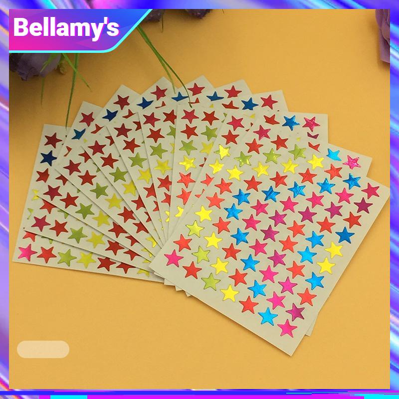 

COD ❤️ 10Pcs/Set Stiker Bintang Colorful Reward Stickers Alat Tulis-Bellamy's