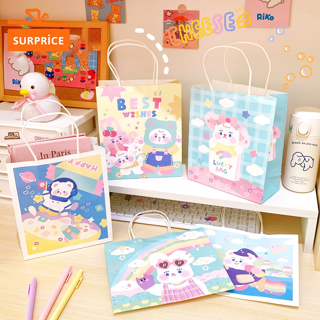 

Surprice Paper Bag Karakter Hewan / Paper Bag Tali / Goodie Bag Lucu / Paper Bag Motif Lucu
