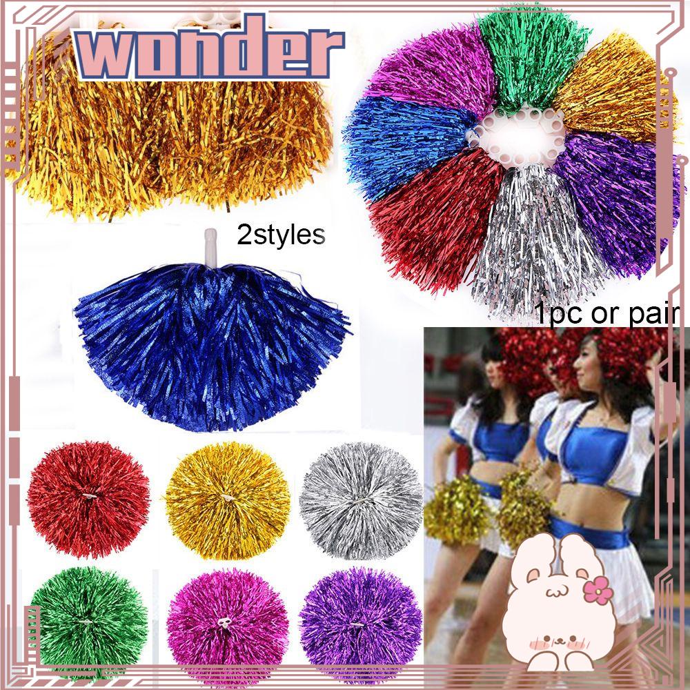 Wonder 1pc/1pasang Cheerleader Pompom Konser Lomba Mewah Penghias Pesta Tari Bunga