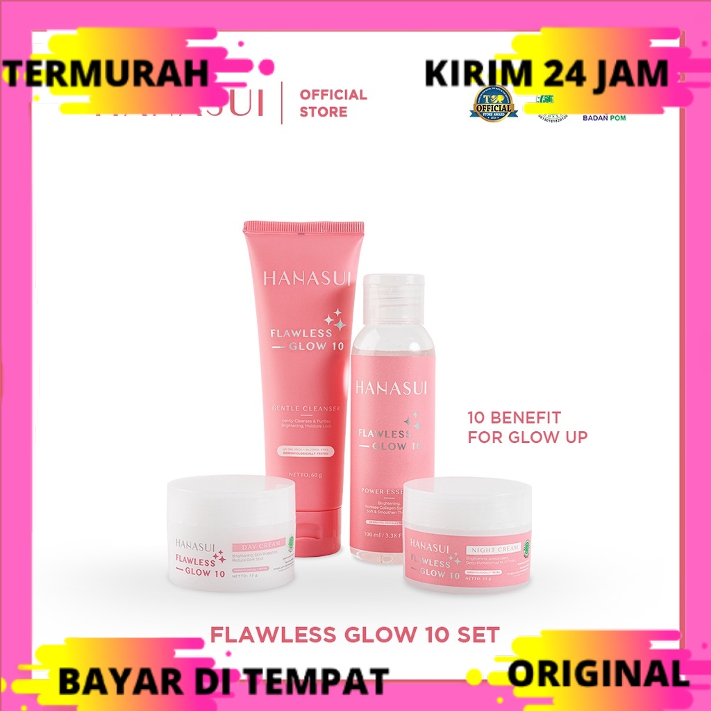 Paket Glow Hanasui Flawless Glow 10