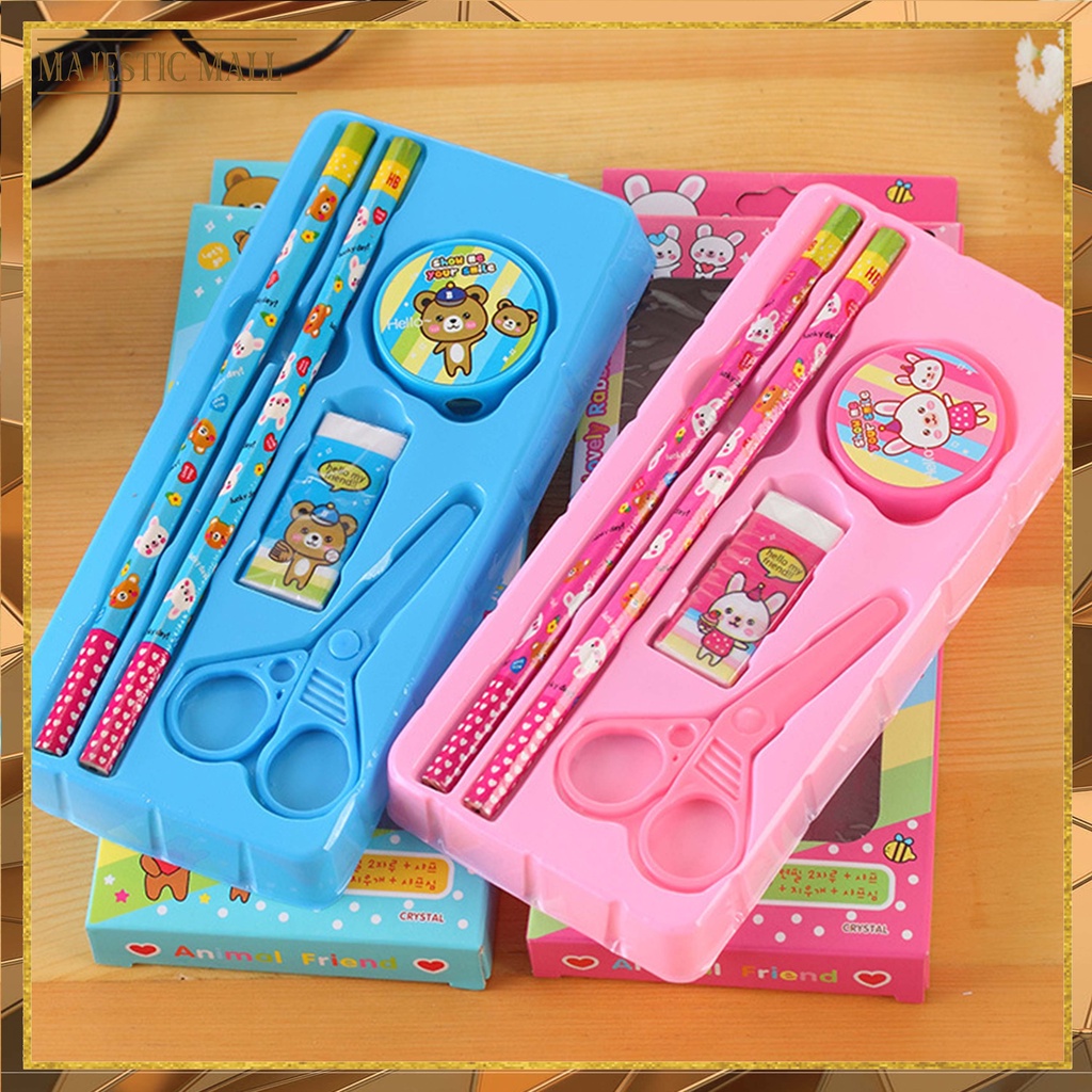 

Alat Tulis Stationary Sekolah Set Paket Alat Tulis 5 In1 Lengkap Kado Souvenir Import COD ℳℳ 1019