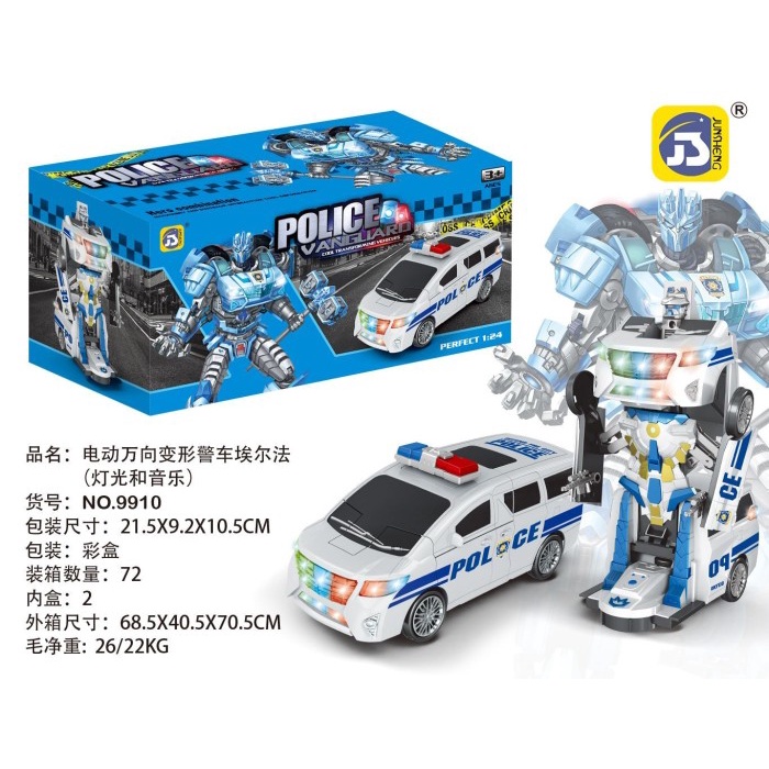 MAINAN ANAK MOBIL MOBILAN BISA BERUBAH BENTUK kapal helikopter polisi jadi ROBOT transformer BUMP &amp; GO