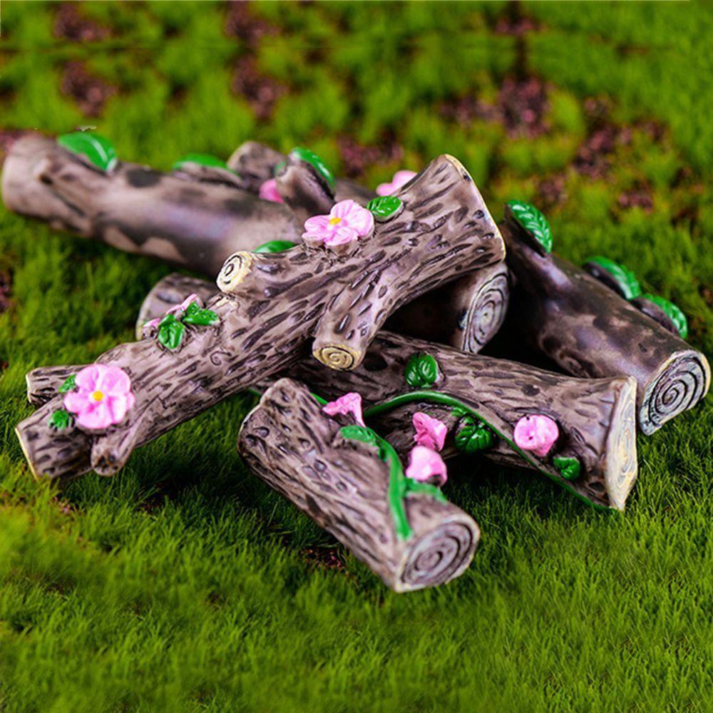 [Elegan] Simulasi Pohon Buntung DIY Gaya Pastoral Bonsai Resin Kerajinan Tree Stump Stool Dekorasi Taman Kerajinan Tangan Ornamen Tangki Ikan