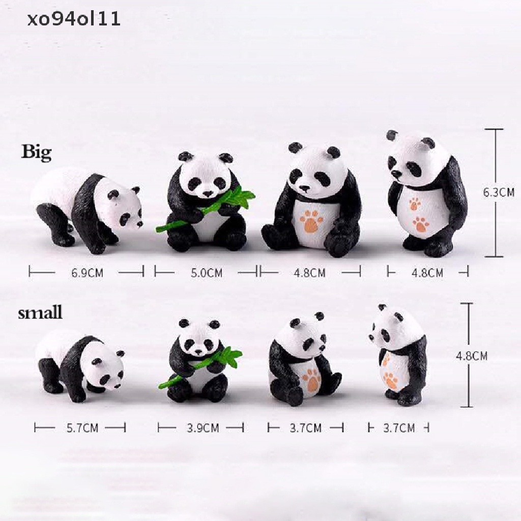 Xo Dekorasi Patung Terrarium Lanskap Mikro Panda Lucu Resin Cute Panda OL