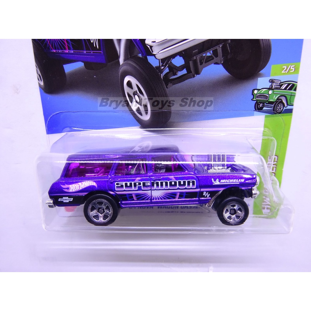 Hot Wheels 64 Nova Wagon Gasser Ungu