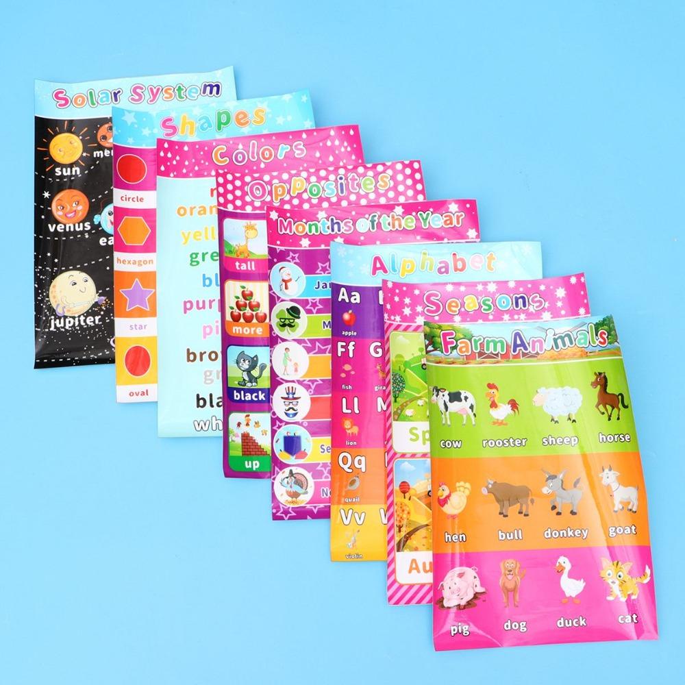 Mxbeauty Poster Edukasi Preschool Cognition Game Number Peta Dinding Balita Anak Hadiah Pencerahan Kognitif Poster Belajar Anak Mainan Edukasi Angka Alfabet