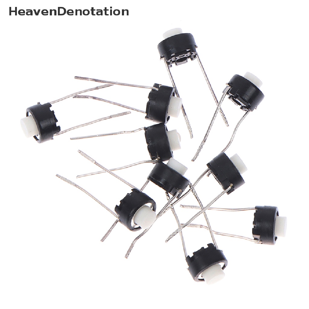 [HeavenDenotation] 10pcs 6 * 6 * 5mm Saklar Sentuh Tombol DIP Tactile Tact Push Button Micro Switch HDV