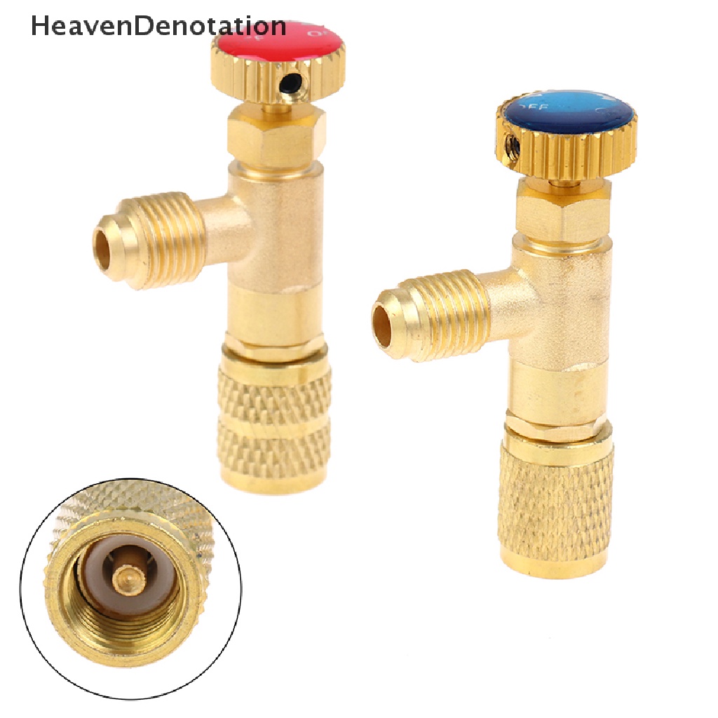 [HeavenDenotation] Safety valve Perbaikan Ac R410A R22 1per4 &quot;5Per16&quot; Safety Adapter HDV