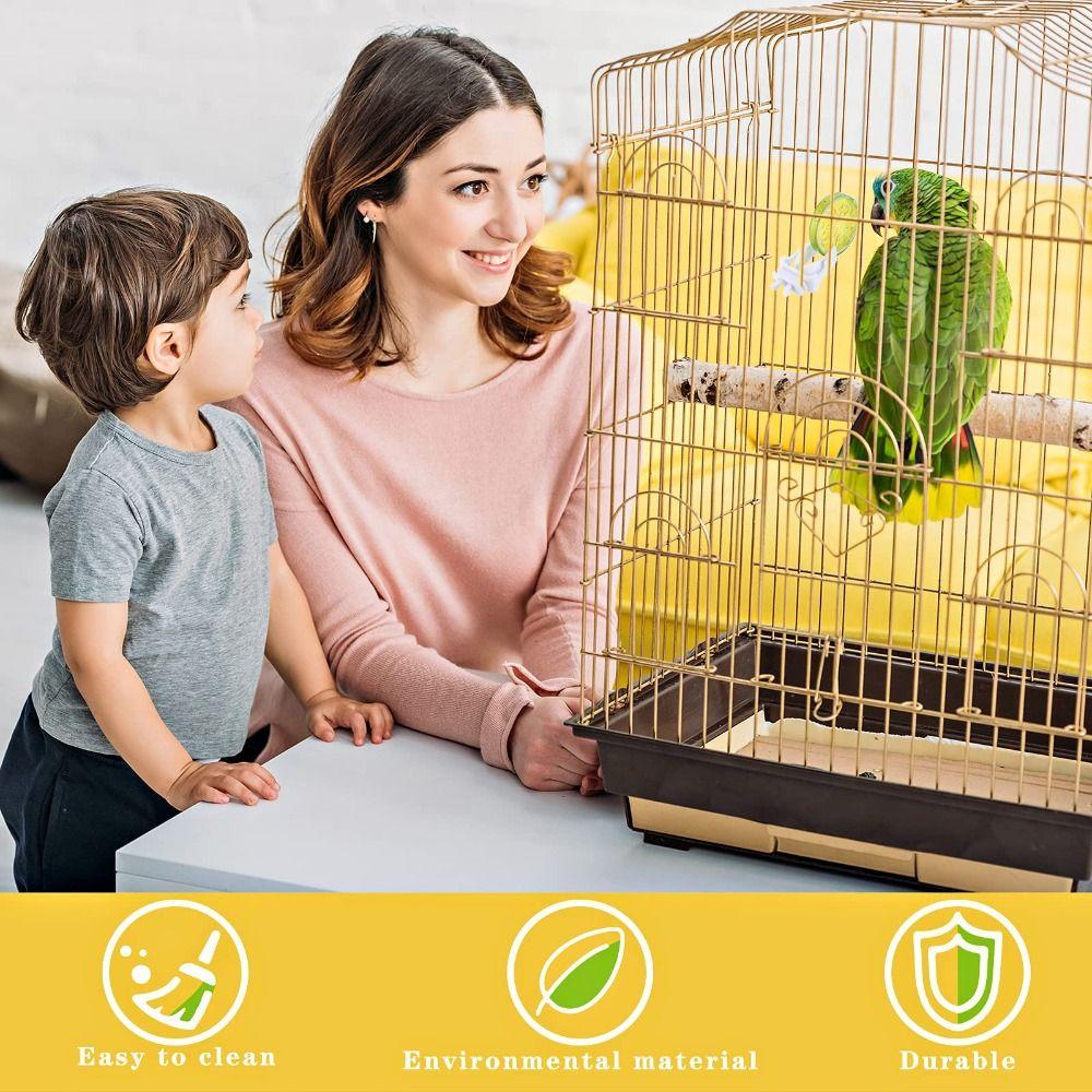 Chookyy 4Pcs Klip Sangkar Burung Untuk Budgie Parkit Nuri Tempat Makanan Bird Cage Aksesoris Nuri