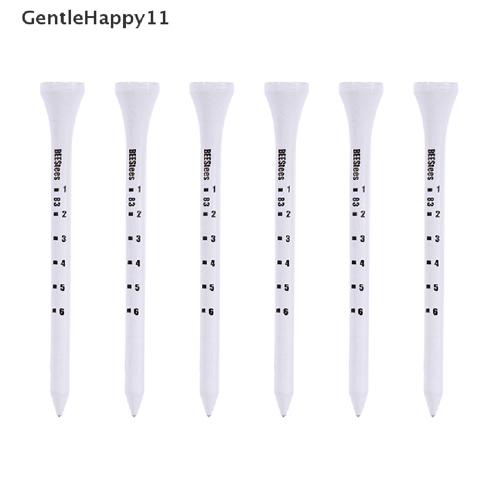 Gentlehappy 50PCS Tee Golf Profesional 83mm Putih Golf Kayu Tee Scale Golf Tees id