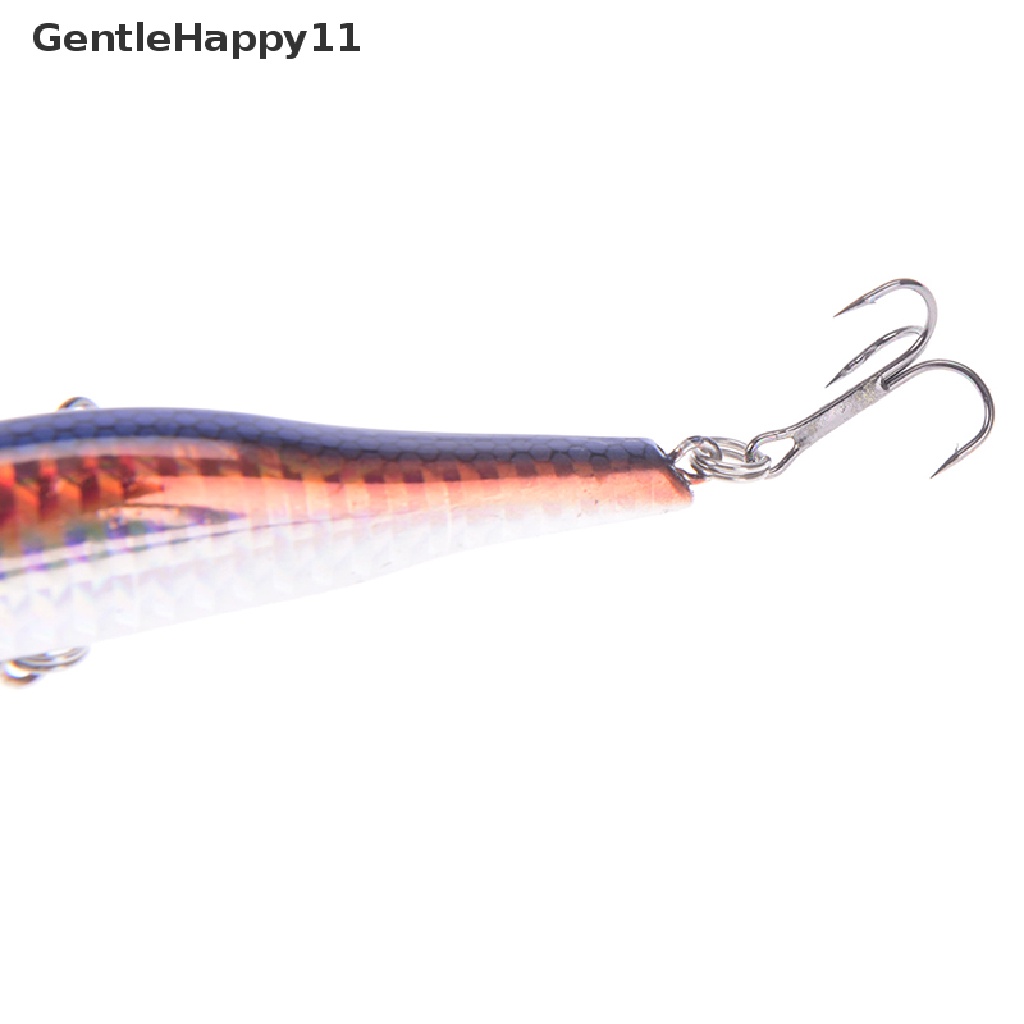 Gentlehappy 1pc Ikan Kecil Memancing Umpan Tenggelam Buatan Keras 3d Mata 9.8cm 12g id