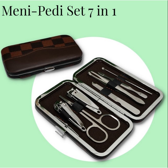 Alat Gunting Kuku Manicure Pedicure Set 7in 1 Alat Potong Kuku Set 7 in 1