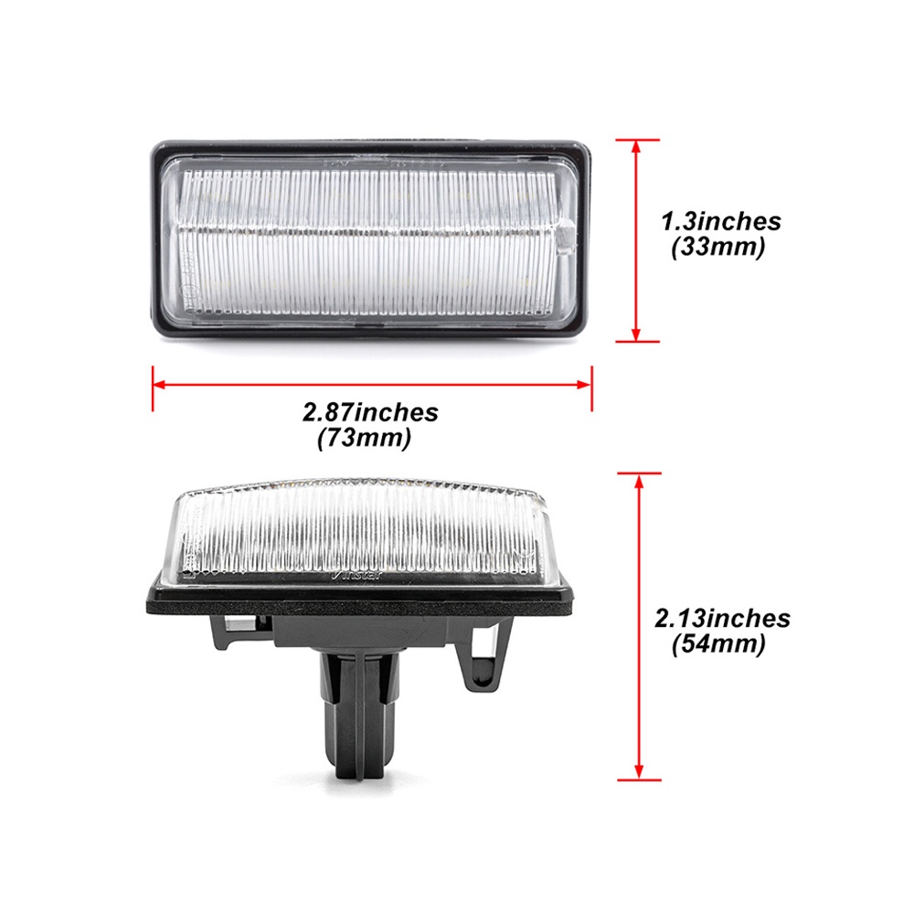 2pcs Lampu Plat Nomor LED Plat Lampu Untuk Nissan Teana Tidda Altima JX35 Pathfinder Quest Sentra NV350 Pulsar Sunny Sylphy