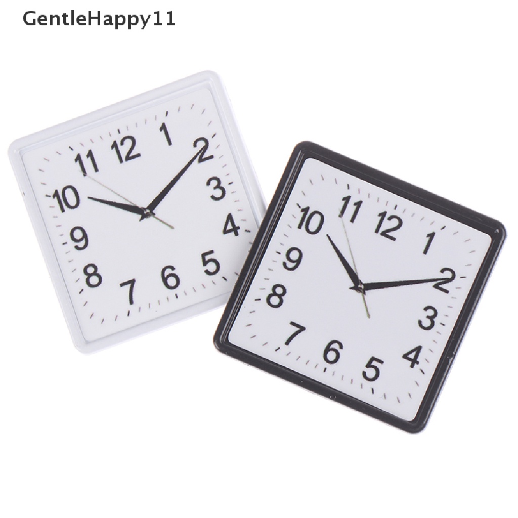 Gentlehappy 1:12 Skala Resin Rumah Boneka Miniatur Jam Dinding Dekorasi Rumah Aksesoris Mainan id