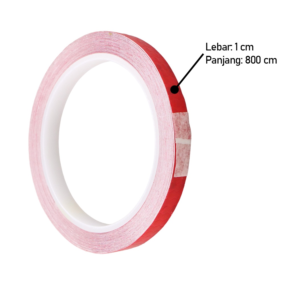 Stiker Sepeda Reflective Tape Adhesive MTB Bike 800 x 1 cm - MT800 - Red