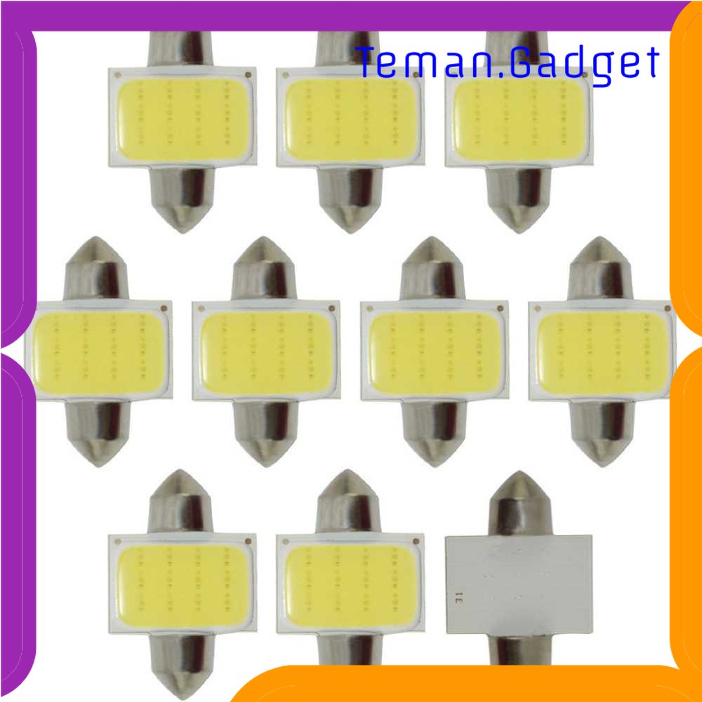 TD - OTO Lampu Interior Mobil LED Plat Dome Light C5W Cool White 1 PCS - BA9S