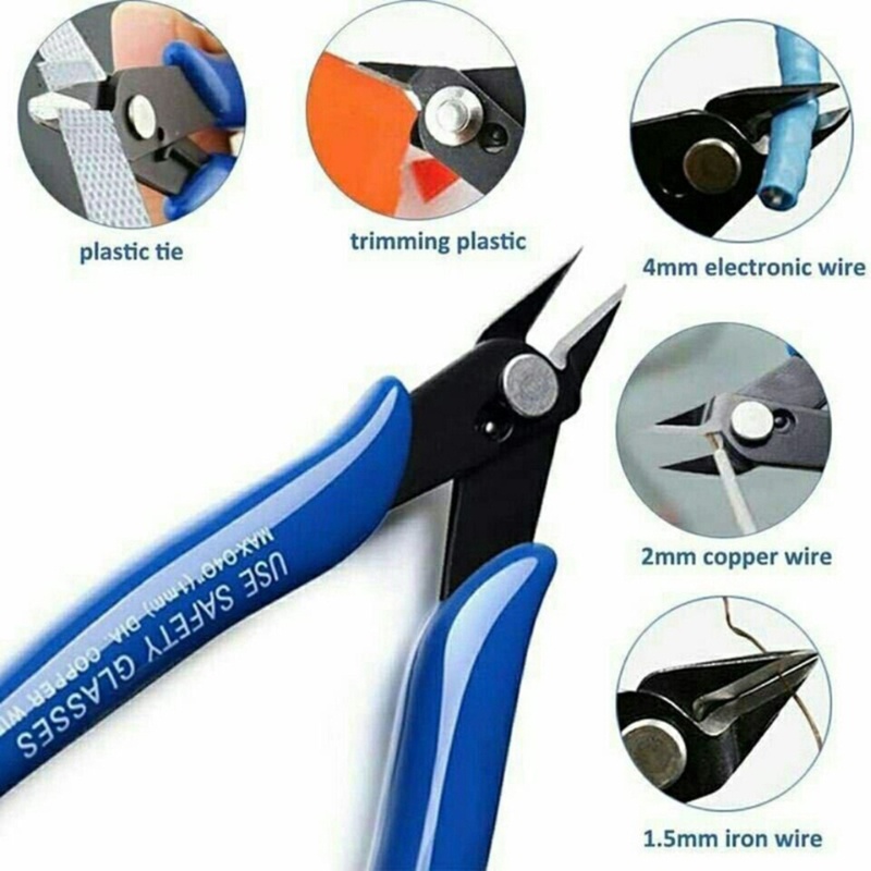 Vivi Tang Alat Potong Kawat Diagonal Side Nippers Listrik Snips Flush Lock Plier