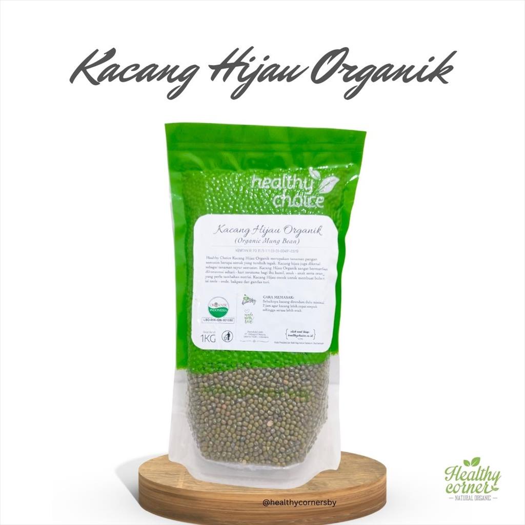 

Kacang Hijau Organik ( Organic Mung Bean ) 1Kg - Healthy Choice