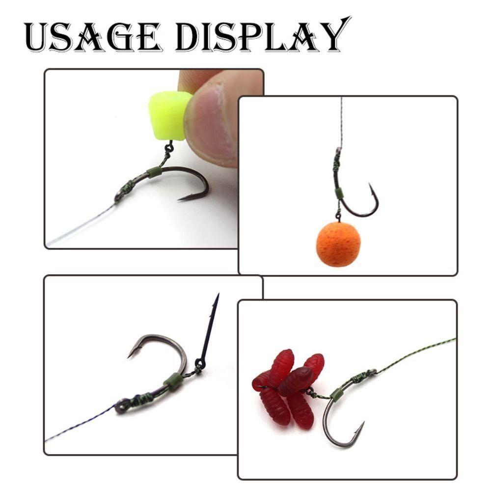 Lanfy Jarum Umpan Domba Kait Mata Lurus Gagang Jarum Aksesoris Memancing Ikan Gurame Spike Carp Bait Needle Hook Needle Hook Umpan Logam Sengatan