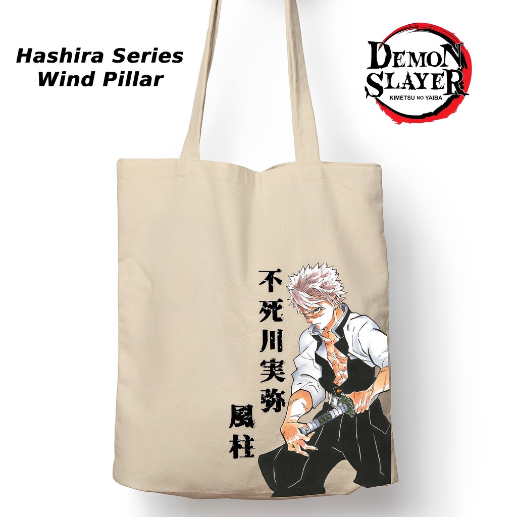 Totebag Anime Kimetsu no yaiba Hashira Series Tote bag premium Totebag zipper totebag velcro Termurah tote bag resleting