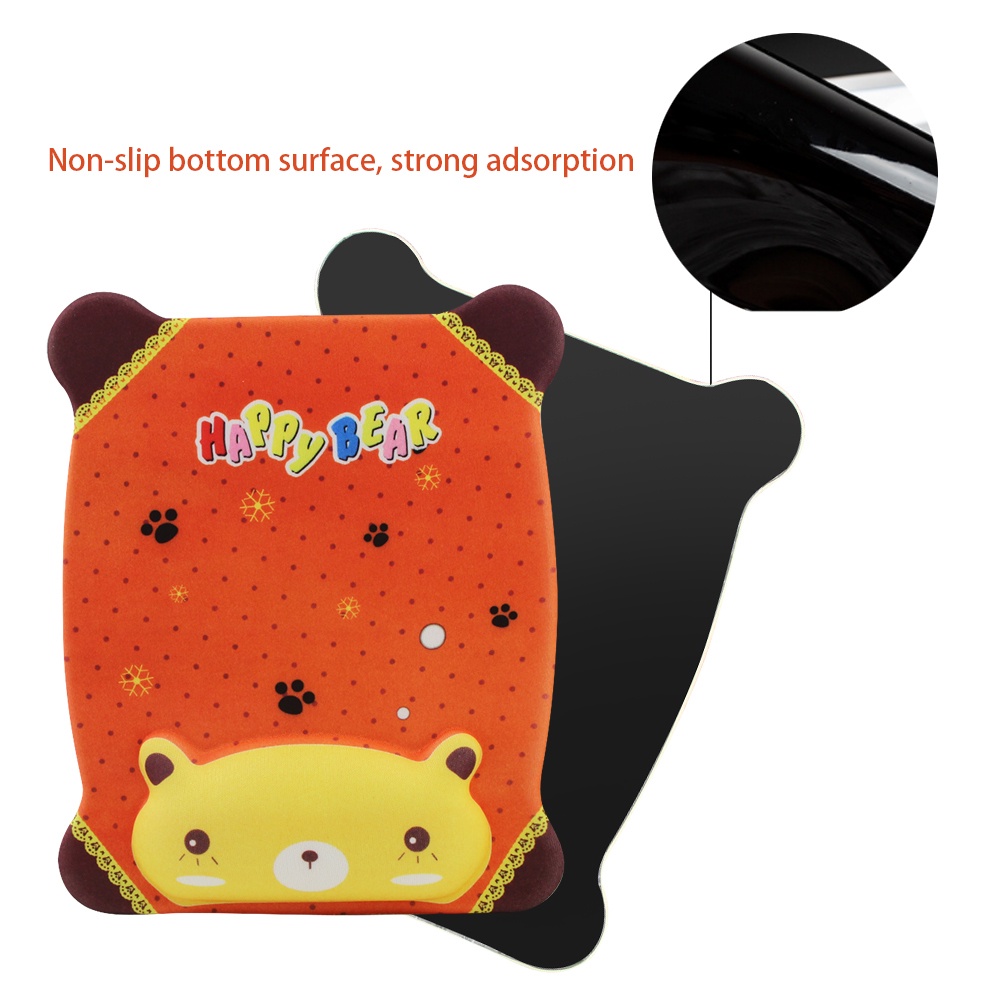 Lucu Kartun Silikon Gelang Mouse Pad Lembut Memory Foam Comfort Wrist Rest Support Mouse Mat