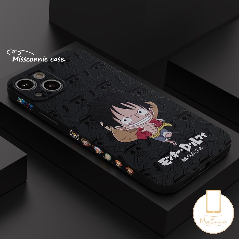 Untuk Infinix Hot 10 11 9 12 Play Smart5 4 6 Plus Hot 10Lite 20s 9 11 8 11s 12 12i 20 10t 10s Note 11 12pro 12 G96 8 12 2023 One Piece Luffy Zoro Lurus Pinggir Sisi Case Motif