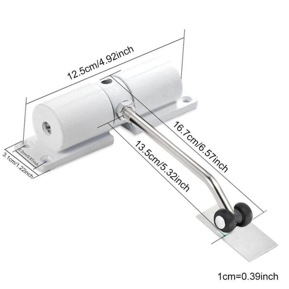 [Elegan] Penutup Pintu Otomatis Stainless Steel Furniture Buffer Perangkat Rebound Perangkat Pintu Door Stopper