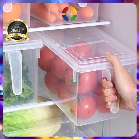 Kotak Plastik Kontainer Wadah Penyimpan Box Makanan Kulkas Kitchen Storage Food Box Transparent