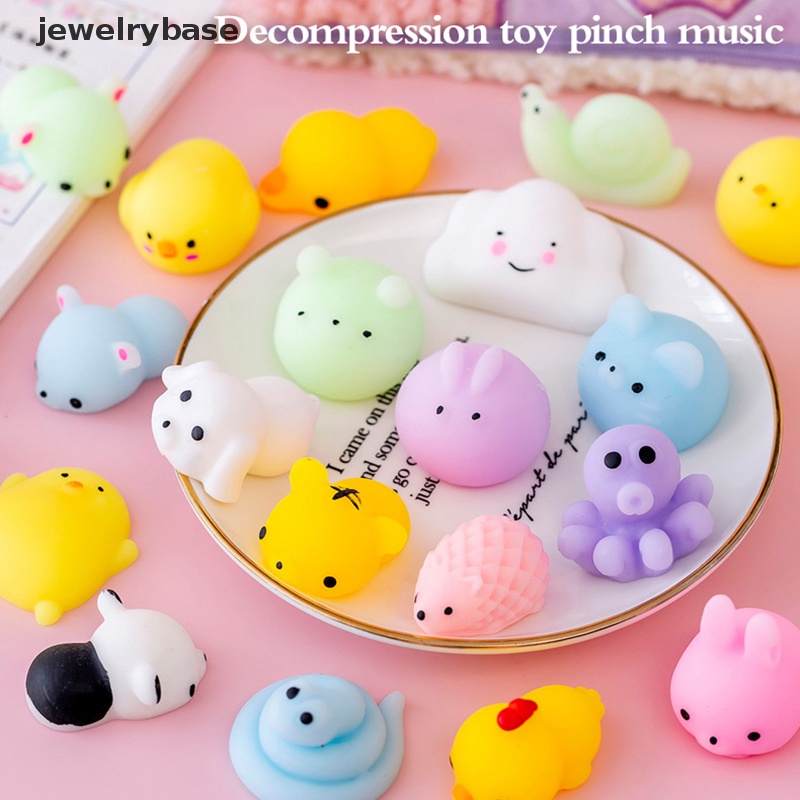 [jewelrybase] Kawaii Animal Soft Mochi Fidget Toys Mainan Sensory Pereda Anti-Sres Untuk Dewasa Butik