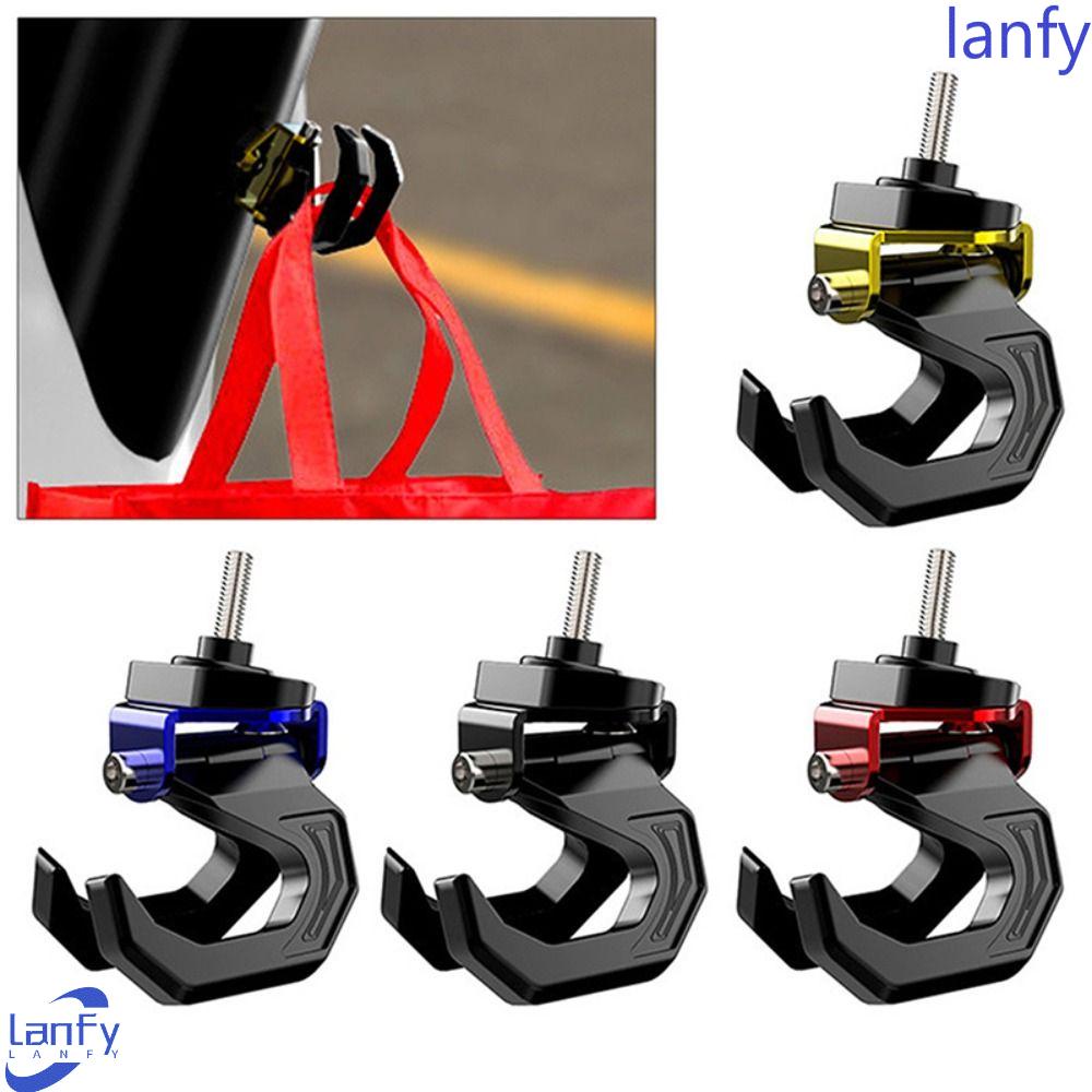 Lanfy Skuter Kait Depan Universal Warna-Warni Aluminium Alloy Aksesoris Motor Multifungsi Gagang Depan Elektrik Tiang Pengait Helm Motor