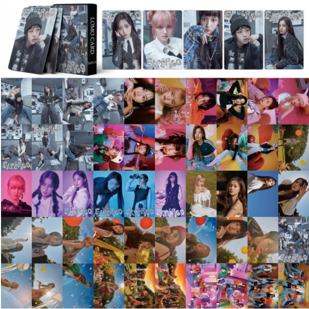 55pcs/box NMIXX Photocards AD MARE LILY HAEWON LOMO ENTWURF Postcard Kartu LOMO In Stock New Arrival LY