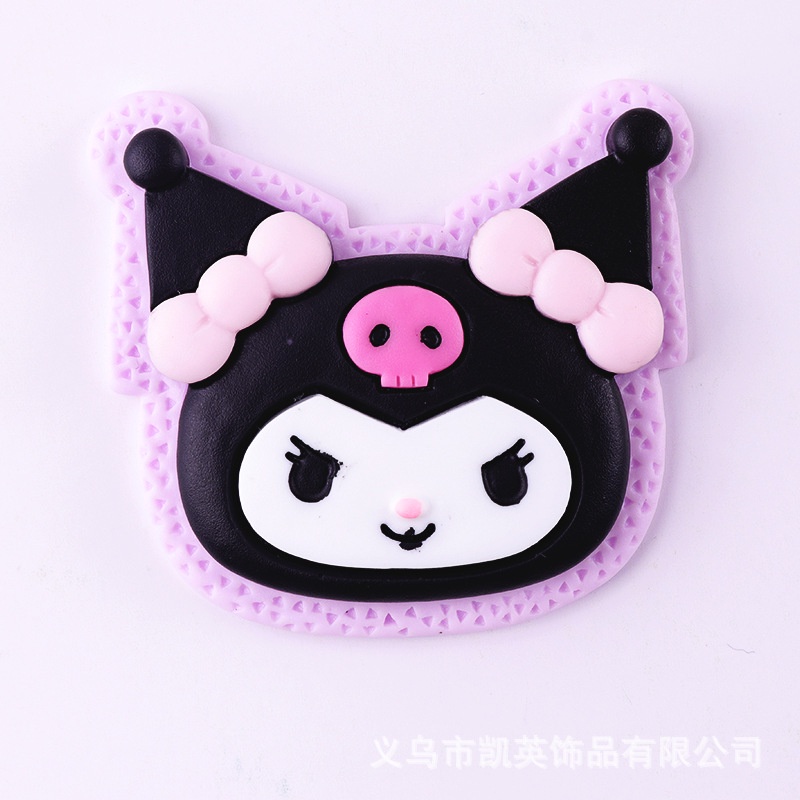 Kuromi Melody Cinnamon Dog Series Patch DIY Kartun Resin Perhiasan Aksesoris Kecil Cream Lem Aksesoris Untuk Telepon Latop