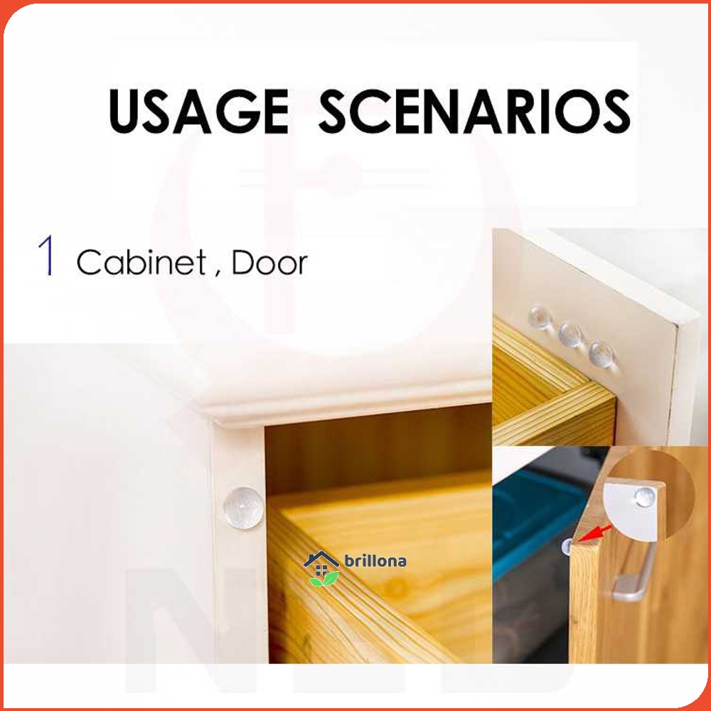 NAIERDI Stiker Pereda Benturan Bumper Hemispherical 50 PCS - FZL10