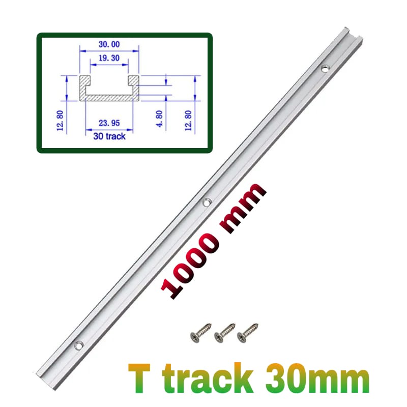 Miter tracks 1000 mm T slot T track table saw Router jig DIY Woodworking